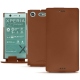 Sony Xperia XZ1 Compact leather case - Marron PU