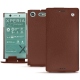 Capa em pele Sony Xperia XZ1 Compact - Marron délicat