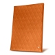 Menu holder A4 - Double page - Orange - Couture ( Nappa - Pantone 1495U ) 
