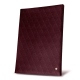 Menu holder A4 - Double page - Lie de vin - Couture ( Pantone 5115C ) 