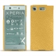 Coque cuir Sony Xperia XZ1 Compact - Mimosa ( Pantone 141C ) 