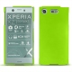 Coque cuir Sony Xperia XZ1 Compact - Vert fluo