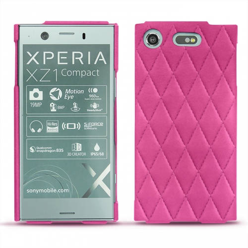 Custodia in pelle Sony Xperia XZ1 CompactRose BB - Couture ( Pantone #DB599F )