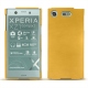 Coque cuir Sony Xperia XZ1 Compact - Jaune soulèu