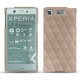 Coque cuir Sony Xperia XZ1 Compact - Taupe vintage - Couture