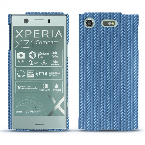 硬质真皮保护套 Sony Xperia XZ1 CompactAbaca ishia ( Pantone #395775 ) 