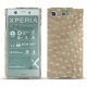 Coque cuir Sony Xperia XZ1 Compact - Autruche desert