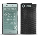Sony Xperia XZ1 Compact leather cover - Noir ( Nappa - Black ) 