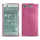 Coque cuir Sony Xperia XZ1 Compact - Serpent ciclamino