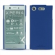 Coque cuir Sony Xperia XZ1 Compact - Bleu océan PU