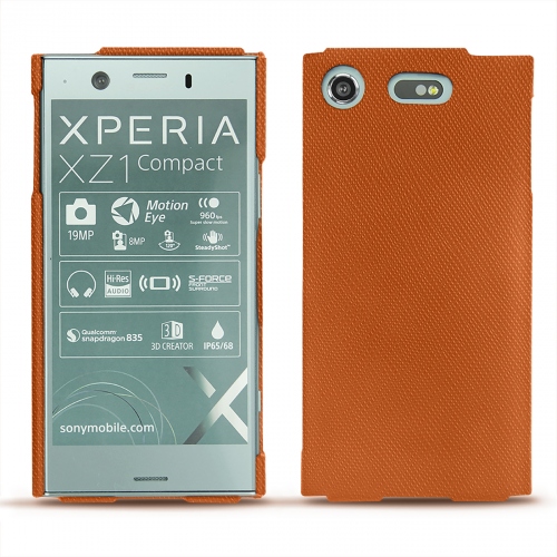 Funda de piel Sony Xperia XZ1 CompactOrange vibrant ( Pantone #e36b39 ) 