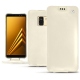 Samsung Galaxy A8 (2018) leather case - Blanc (  Nappa - White ) 