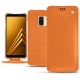 Housse cuir Samsung Galaxy A8 (2018) - Orange ( Nappa - Pantone 1495U ) 