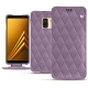 Samsung Galaxy A8 (2018) leather case - Lilas - Couture ( Nappa - Pantone 2645U ) 
