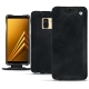 Lederschutzhülle Samsung Galaxy A8 (2018) - Dark vintage ( Roughtcut - Black#5256 ) 