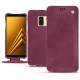 Housse cuir Samsung Galaxy A8 (2018) - Prune vintage ( Pantone 512C ) 