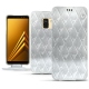 Samsung Galaxy A8 (2018) leather case - Platinium - Couture