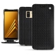 Custodia in pelle Samsung Galaxy A8 (2018) - Abaca nero