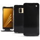 Samsung Galaxy A8+ (2018) leather case - Onyx ( Black ) 