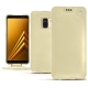 Housse cuir Samsung Galaxy A8+ (2018) - Beige ( Nappa - Pantone 7502C ) 