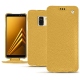 Samsung Galaxy A8+ (2018) leather case - Mimosa ( Pantone 141C ) 