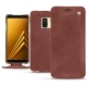 Samsung Galaxy A8+ (2018) leather case - Passion vintage ( Glutton - Red ) 