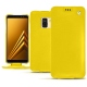硬质真皮保护套 Samsung Galaxy A8+ (2018) - Jaune fluo