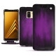 Samsung Galaxy A8+ (2018) leather case - Violet Patine