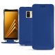 硬质真皮保护套 Samsung Galaxy A8+ (2018) - Bleu Océan PU