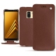 Housse cuir Samsung Galaxy A8+ (2018) - Marron délicat