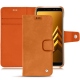 硬质真皮保护套 Samsung Galaxy A8 (2018) - Mandarine vintage ( Pantone 165C ) 