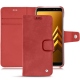 Custodia in pelle Samsung Galaxy A8 (2018) - Cerise vintage ( Pantone 185C ) 