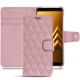 Capa em pele Samsung Galaxy A8 (2018) - Rose - Couture ( Nappa - Pantone 2365C ) 