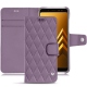 Lederschutzhülle Samsung Galaxy A8 (2018) - Lilas - Couture ( Nappa - Pantone 2645U ) 
