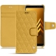 Capa em pele Samsung Galaxy A8 (2018) - Mimosa - Couture ( Pantone 141C ) 