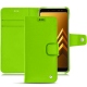 硬质真皮保护套 Samsung Galaxy A8 (2018) - Vert fluo