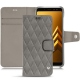 Samsung Galaxy A8 (2018) leather case - Acier vintage - Couture