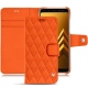 Lederschutzhülle Samsung Galaxy A8 (2018) - Orange fluo - Couture