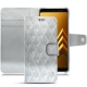 Samsung Galaxy A8 (2018) leather case - Platinium - Couture
