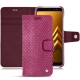Samsung Galaxy A8 (2018) leather case - Serpent ciclamino