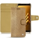 Samsung Galaxy A8 (2018) leather case - Serpent sabbia