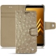 Capa em pele Samsung Galaxy A8 (2018) - Autruche desert