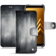 Samsung Galaxy A8 (2018) leather case - Gris Patine