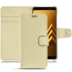 Housse cuir Samsung Galaxy A8 (2018) - Beige PU