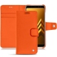 Capa em pele Samsung Galaxy A8+ (2018) - Orange fluo