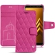 Samsung Galaxy A8+ (2018) leather case - Rose BB - Couture