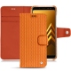 Funda de piel Samsung Galaxy A8+ (2018) - Abaca arancio