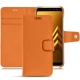 Samsung Galaxy A8+ (2018) leather case - Orange PU