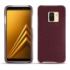 Samsung Galaxy A8 (2018) leather cover - Lie de vin ( Pantone 5115C ) 