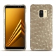 Coque cuir Samsung Galaxy A8 (2018) - Autruche desert